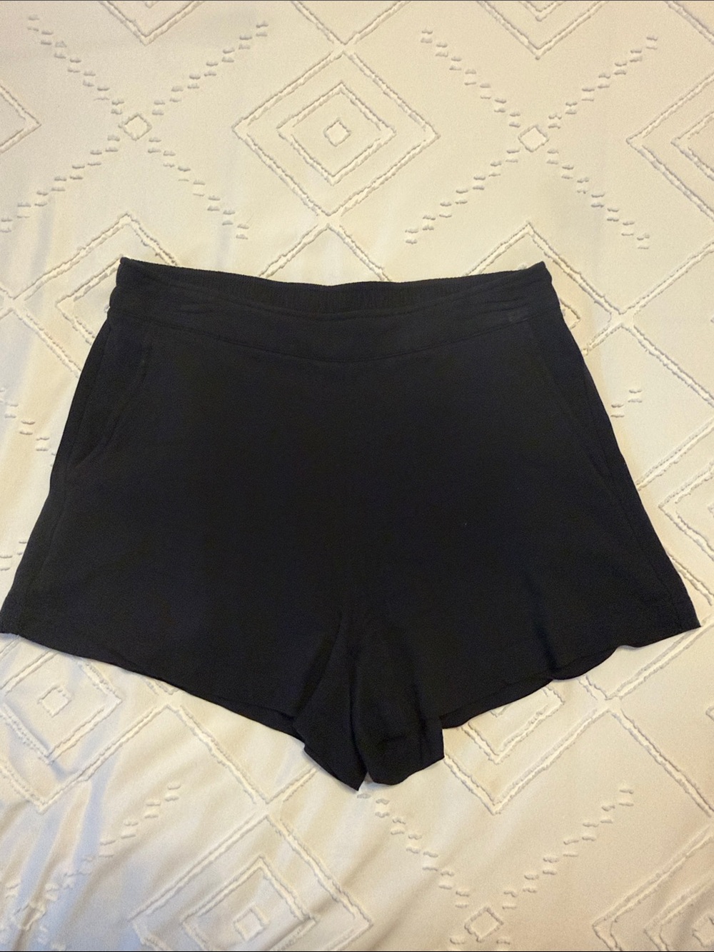 Old Navy Black High-Waist Knit Shorts